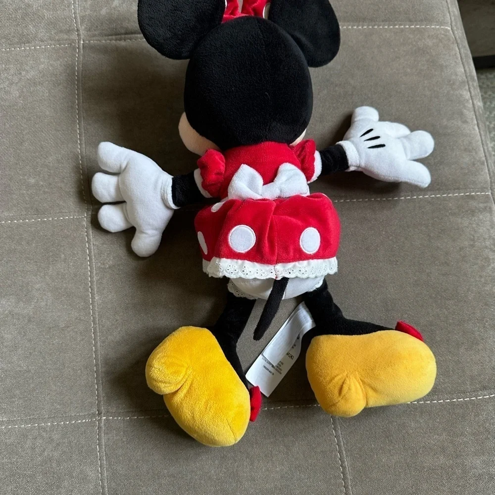 Disney Minnie Mouse Plush with Red and Yellow Accents